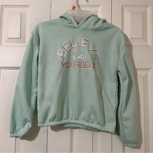 Reebox Believe in Yourself hooded sweatshirt, size girls 10/12